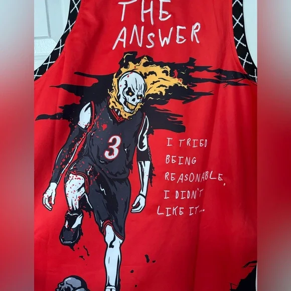 Allen Iverson The Answer 76ers Jersey Brand New Men’s Size NBA Basketball Top - Picture 9 of 10